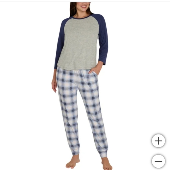 NWT Eddie Bauer Women's 2-piece Sleep Set Blue - Picture 1 of 5